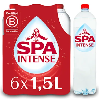 Spa bruisend water 6 flessen (1.5 L)
